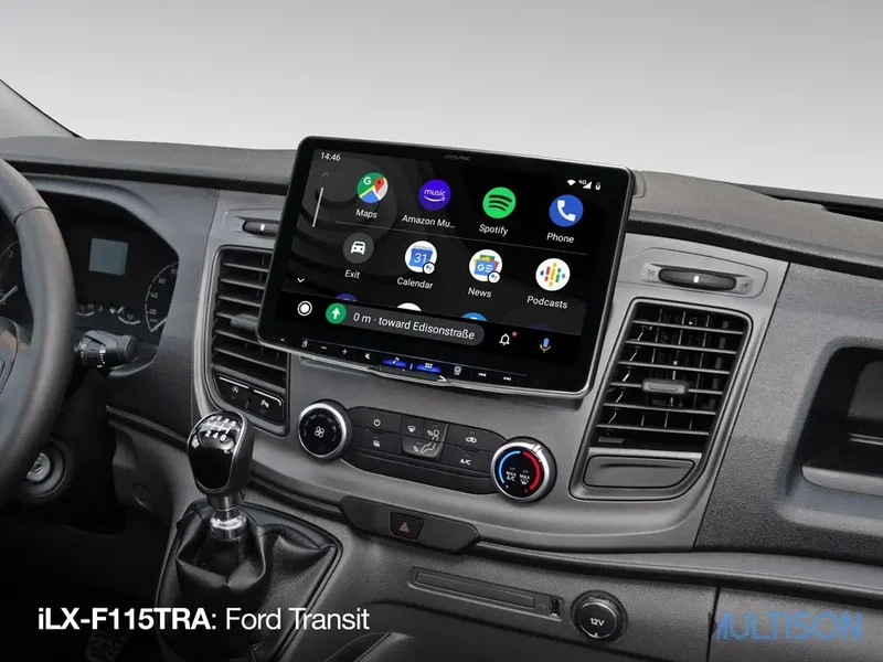 Alpine iLX-F115TRA – Station multimédia 11 pouces pour Ford Transit Custom (2018 →)