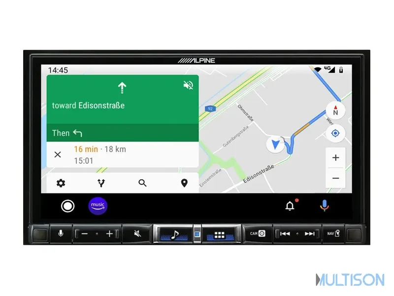 ALPINE iLX-705D – Autoradio 7 pouces HD Apple CarPlay sans fil et Hi-Res Audio