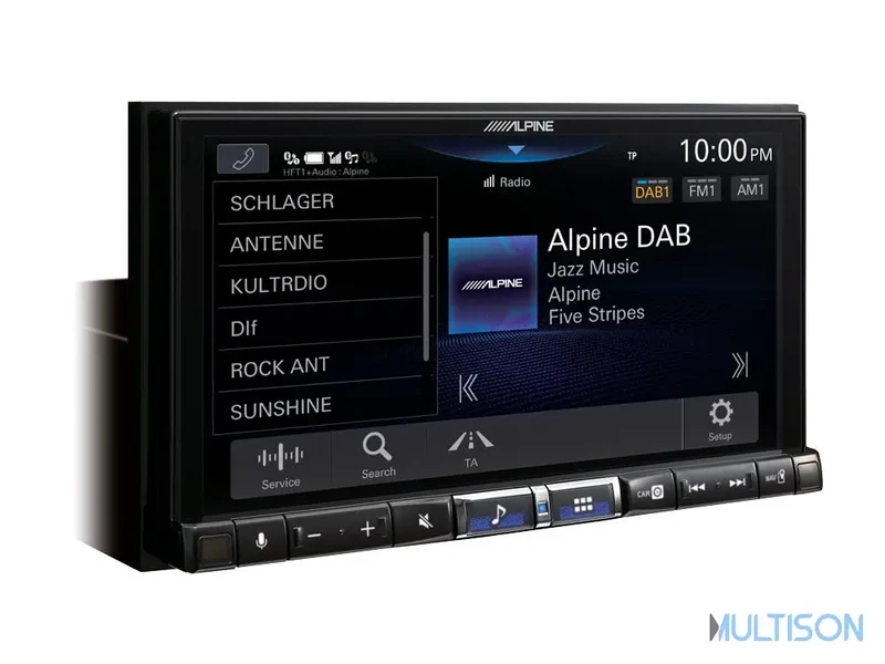ALPINE iLX-705D – Autoradio 7 pouces HD Apple CarPlay sans fil et Hi-Res Audio