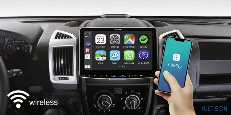 Alpine iLX-F905D – Autoradio 9 Pouces Carplay Sans Fil Android Auto Hi-res