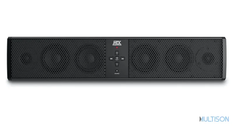 MTX MUD6SPBT – Barre de son 12V Bluetooth Marine 6 haut-parleurs