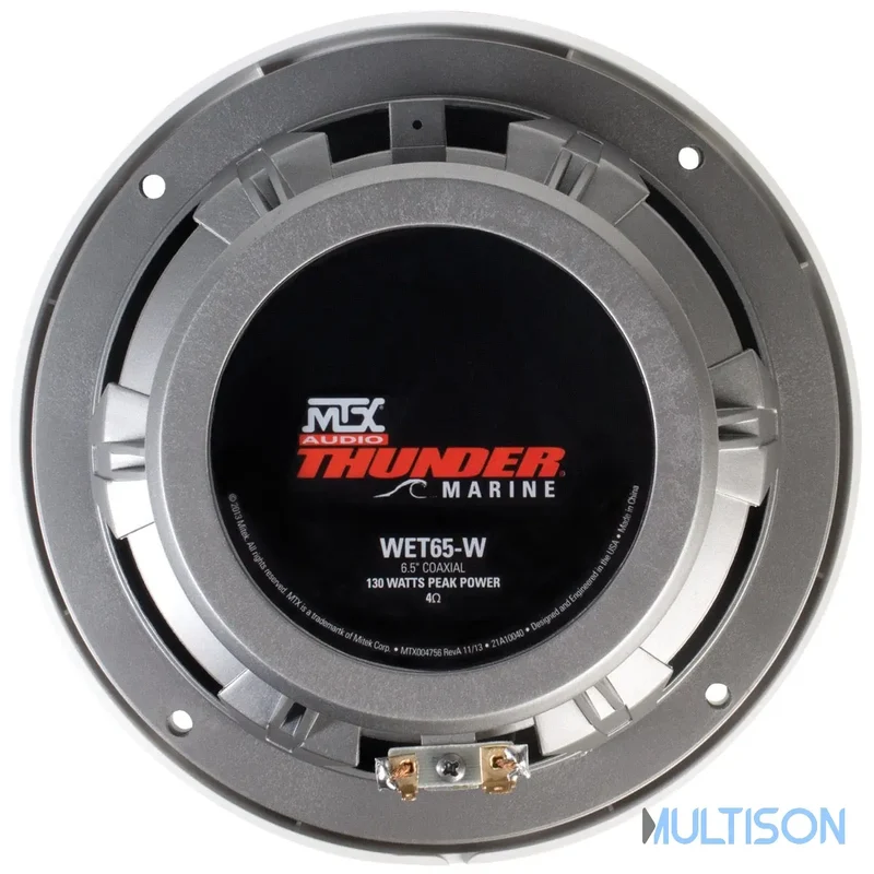 MTX WET65 – Haut-parleurs Coaxiaux Marine 2 Voies 16,5cm 65W RMS