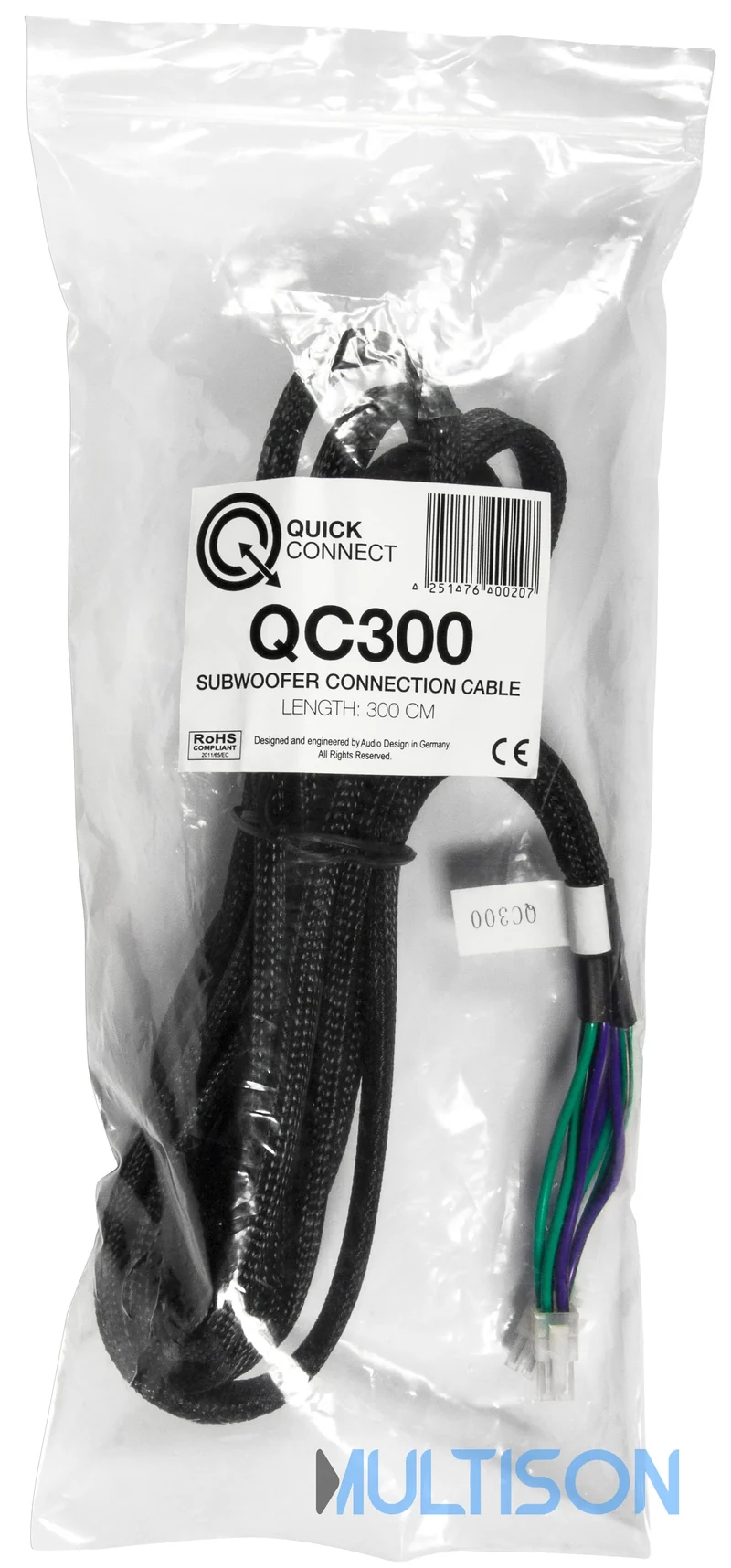 MUSWAY MQC300 – Câble de Connexion Quick Connect 3 mètres