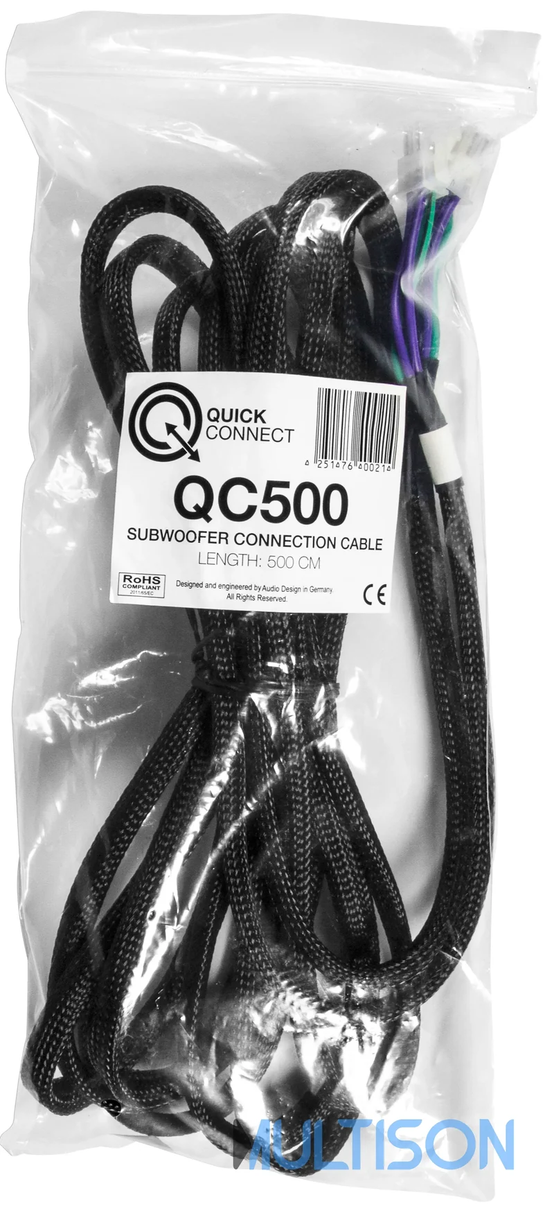 MUSWAY MQC500 – Câble de Connexion Quick Connect 5 mètres
