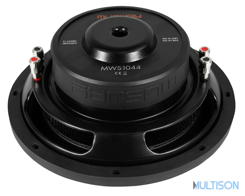 MUSWAY MWS1044 – Subwoofer plat 25 cm (10") 300 Watts RMS