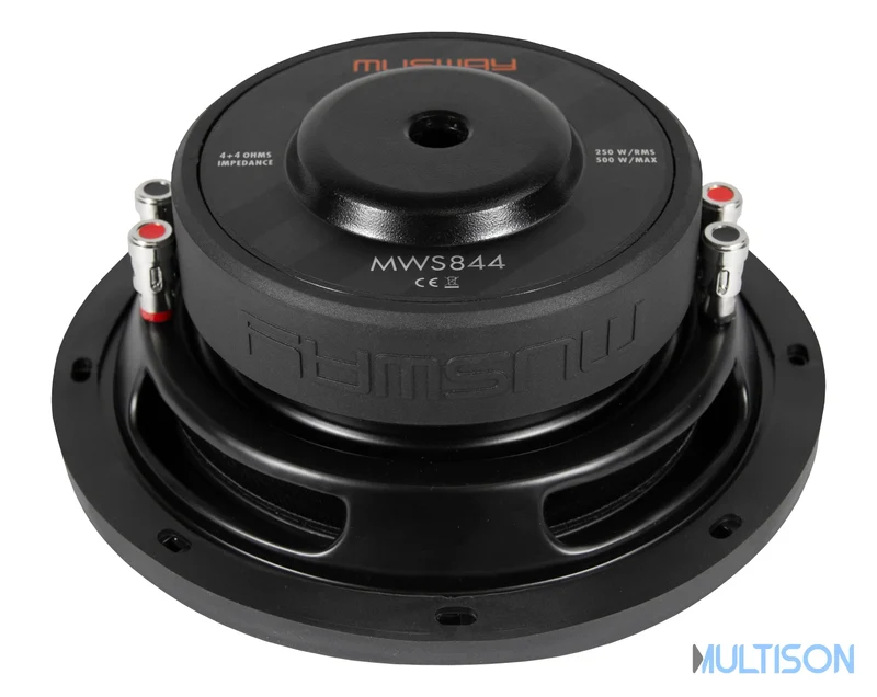 MUSWAY MWS844 – Subwoofer plat 20 cm (8") 250 Watts RMS