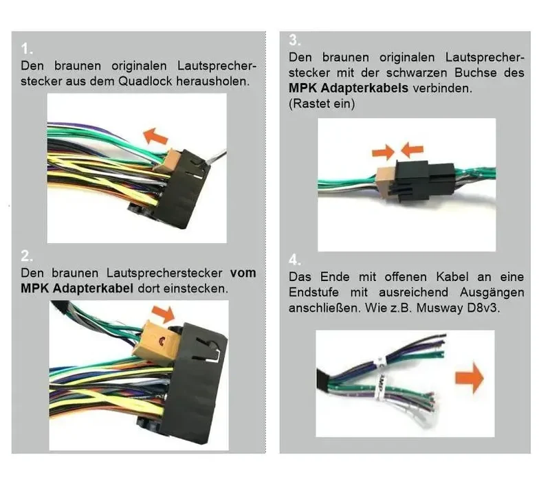 MUSWAY MPK-MB-QSC-O Adaptateur Quadlock Mercedes-Benz