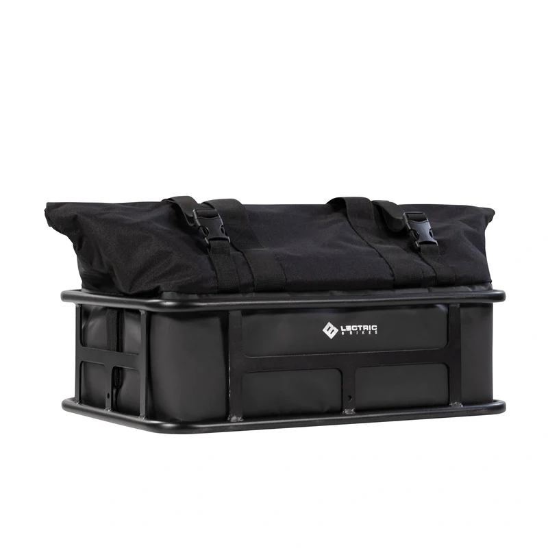 Large Roll Top Basket Bag