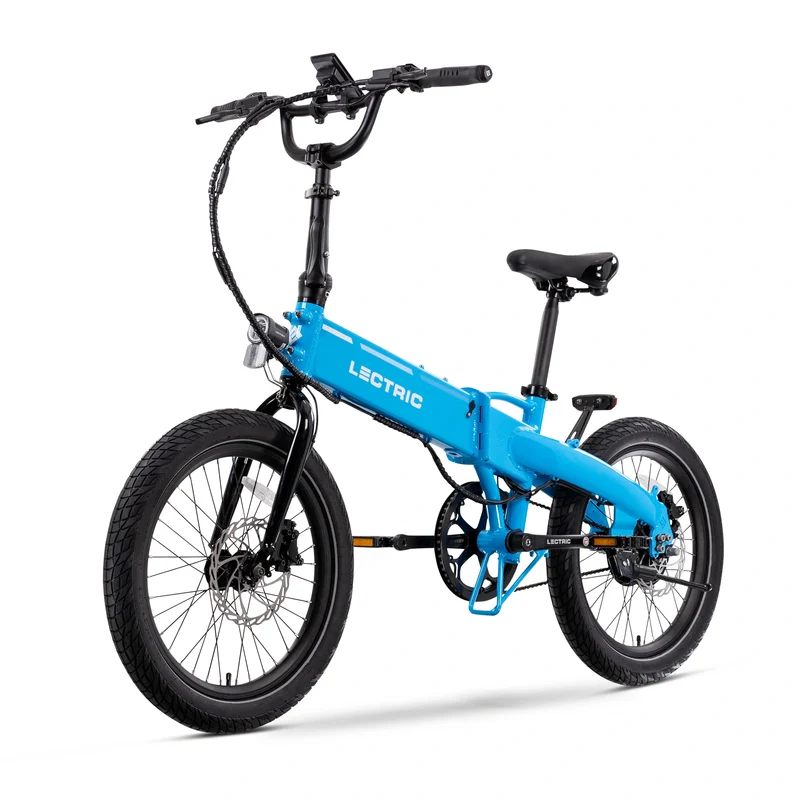 XP Lite2 Lectric Blue Long-Range + FREE Rear Rack, Fenders, Elite Headlight, Suspension Seat Post ($346 Value)