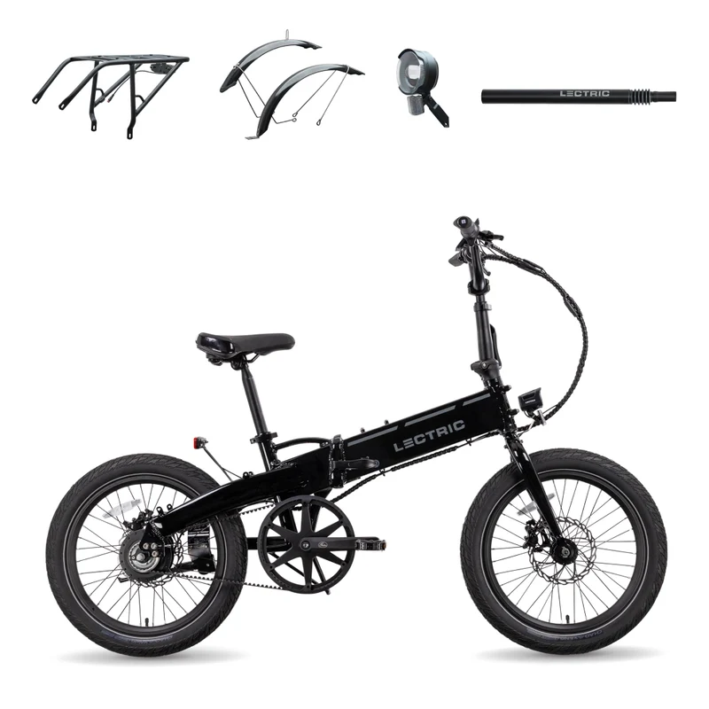 XP Lite2 JW Black Long-Range + FREE Rear Rack, Fenders, Elite Headlight, Suspension Seat Post ($496 Value) [CA]