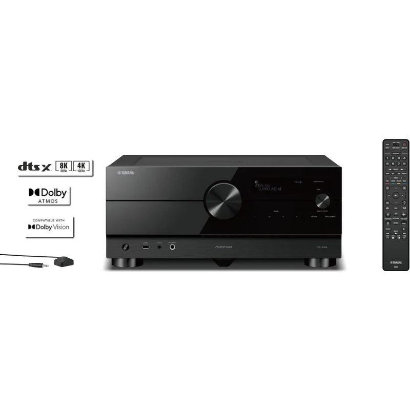 Récepteur AV cinéma maison 7.1 canaux, 7x110W, 8K, Zone B, Yamaha RXA4A