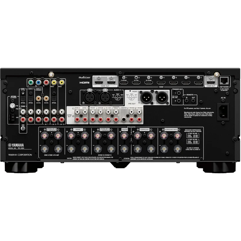 Récepteur AV cinéma maison 9.1 canaux, 9x150W, 8K, 3 Zone , Yamaha RXA6A