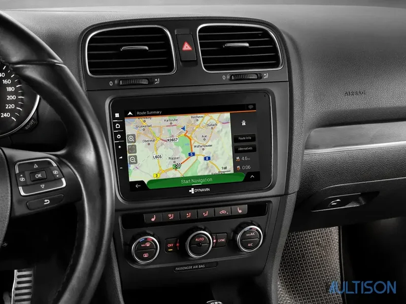 DYNAVIN D9-V8 Premium Flex - Autoradio 8" Carplay Android pour VW, Skoda, Seat
