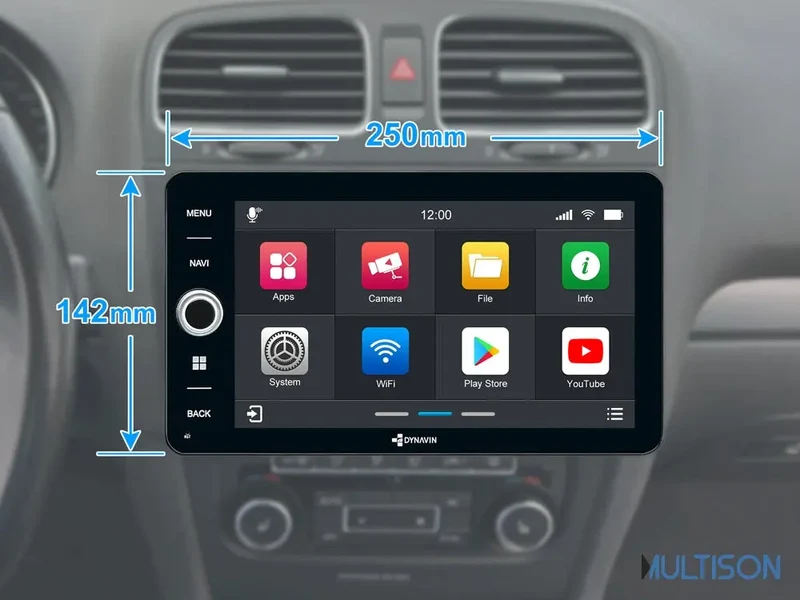 DYNAVIN D9-V9W Premium Flex - Autoradio 9" Carplay pour VW Caddy, Golf 5 & Golf 6