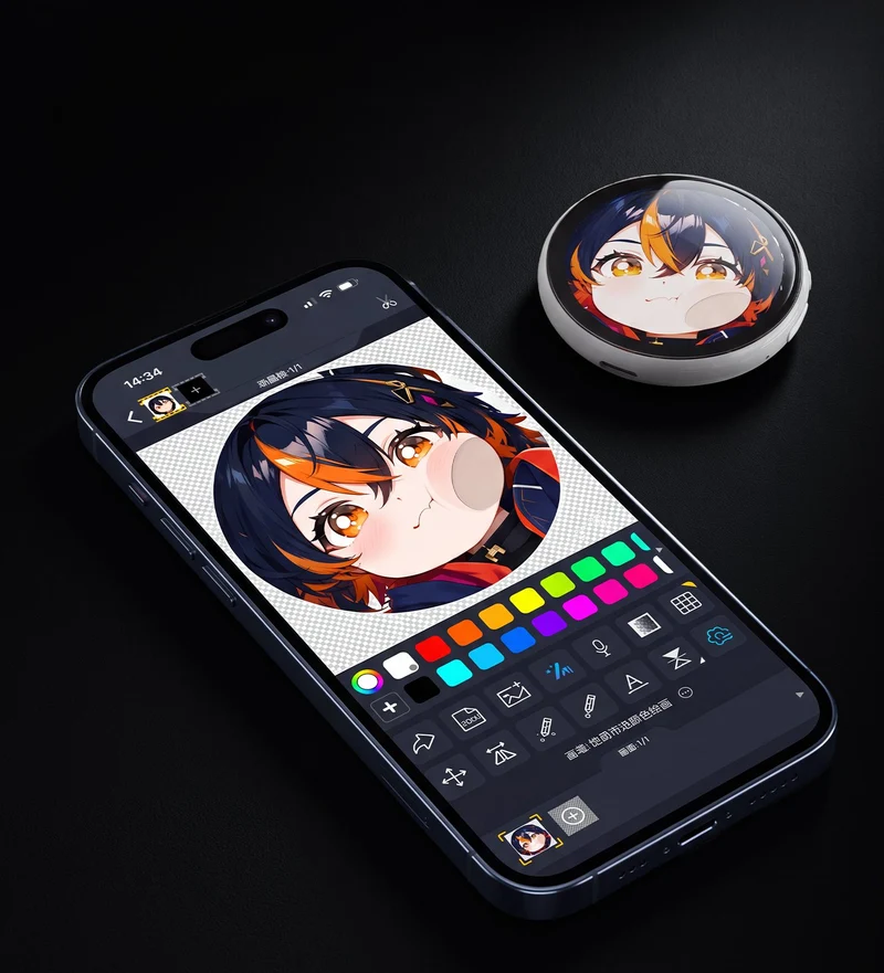 Divoom Emodo Pixel Badge + FlowToo Bundle