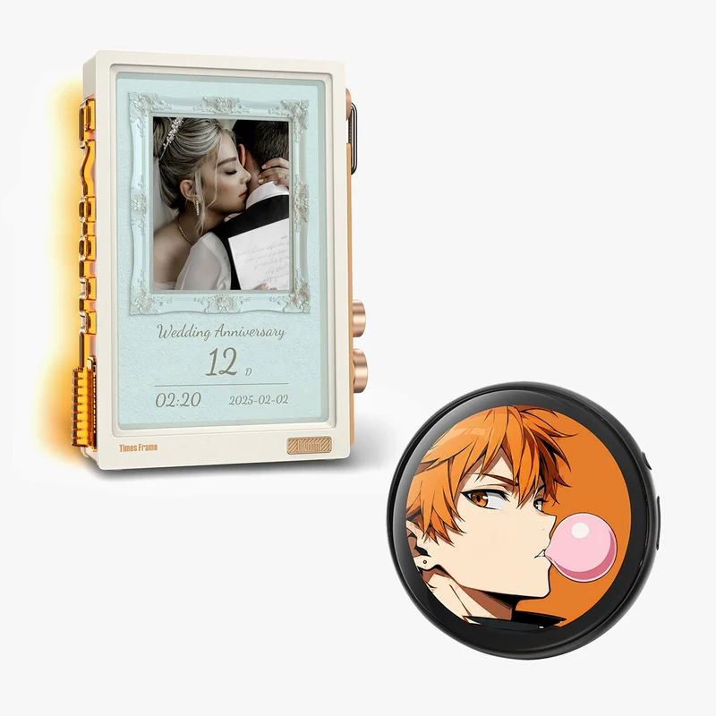 Divoom Emodo Pixel Badge + Times Frame Bundle