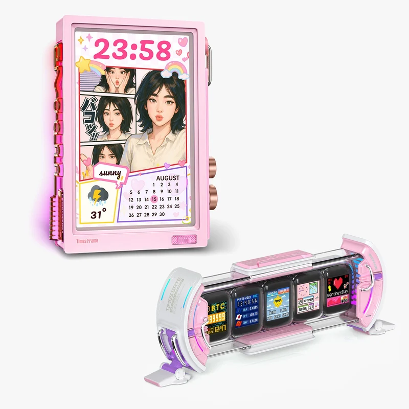 Divoom Times Frame + Times Gate Summer Smart Display Bundle
