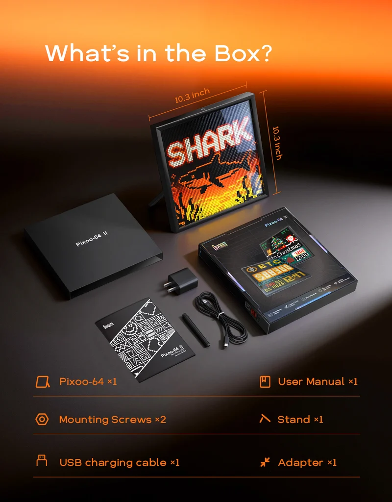 Divoom Pixoo-64Ⅱ + Ditoo-Pro Summer Pixel Art Bundle