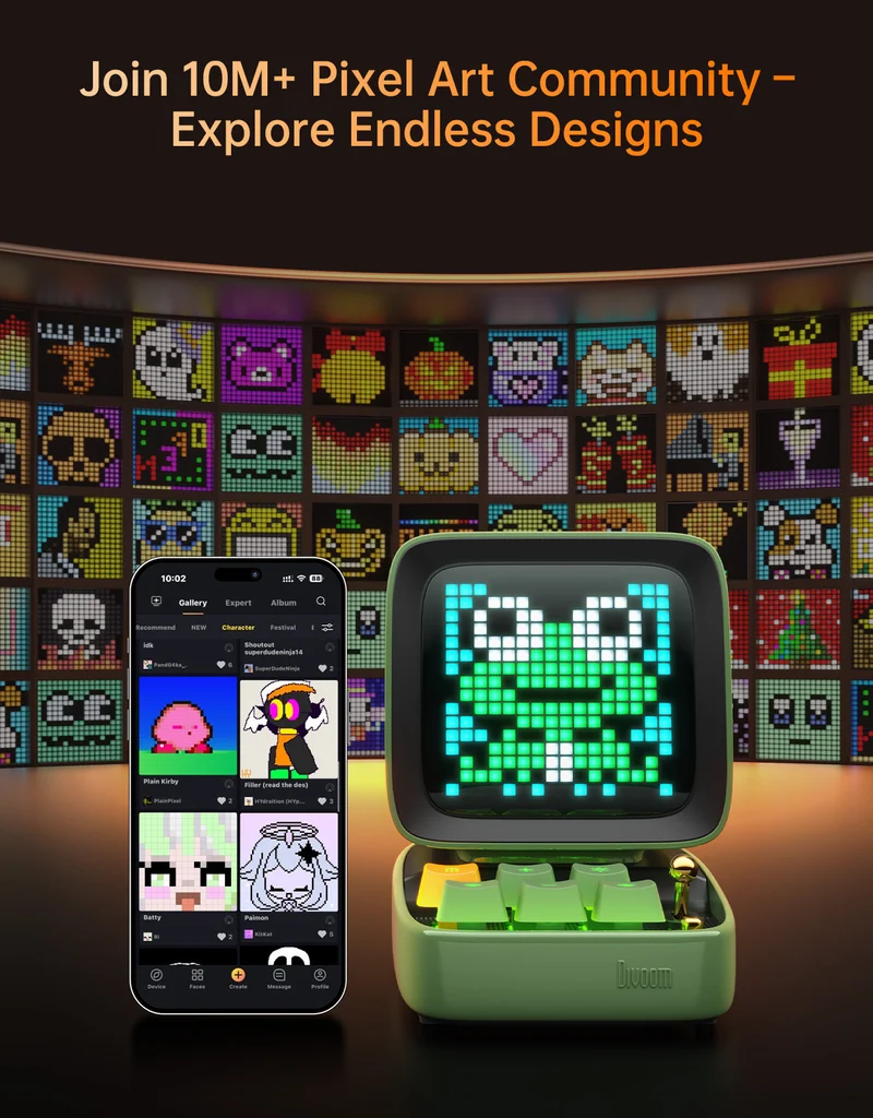 Divoom Pixoo-64Ⅱ + Ditoo-Pro Summer Pixel Art Bundle