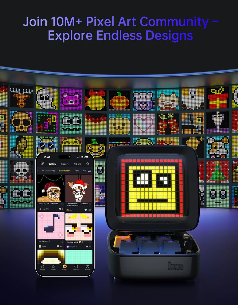 Divoom Pixoo-64Ⅱ + Ditoo-Pro Summer Pixel Art Bundle