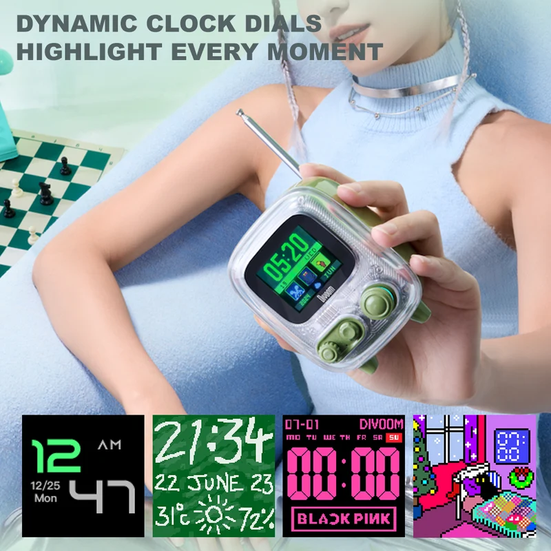 Divoom Tiivoo-2 + FlowToo Summer Audio Display Bundle