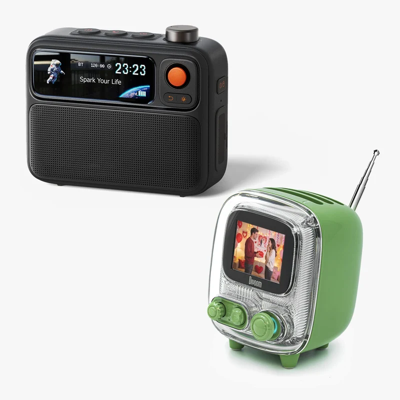 Divoom Tiivoo-2 + FlowToo Summer Audio Display Bundle