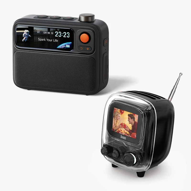 Divoom Tiivoo-2 + FlowToo Summer Audio Display Bundle