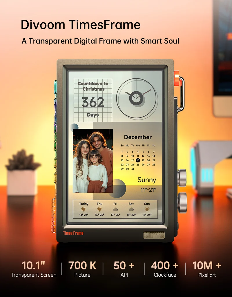 Divoom Times Frame + MiniToo Summer Pixel Display Bundle