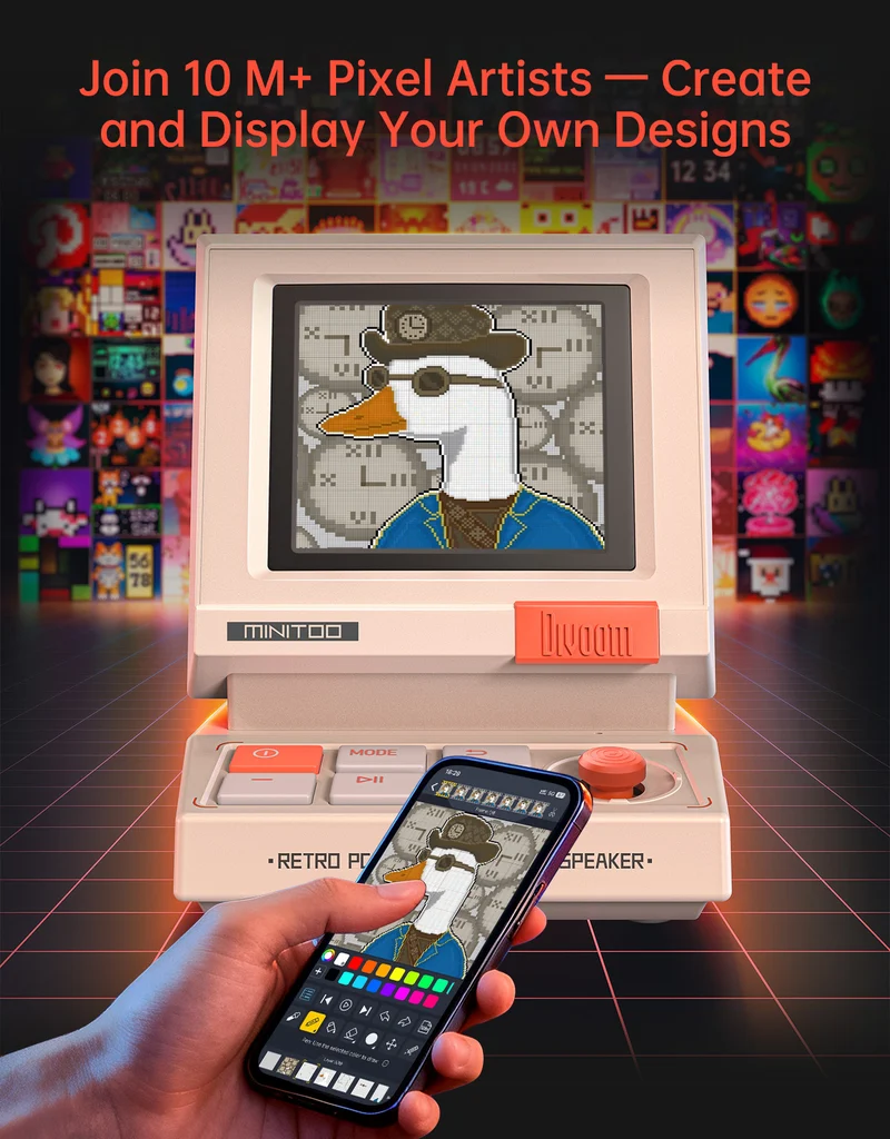 Divoom Times Frame + MiniToo Summer Pixel Display Bundle