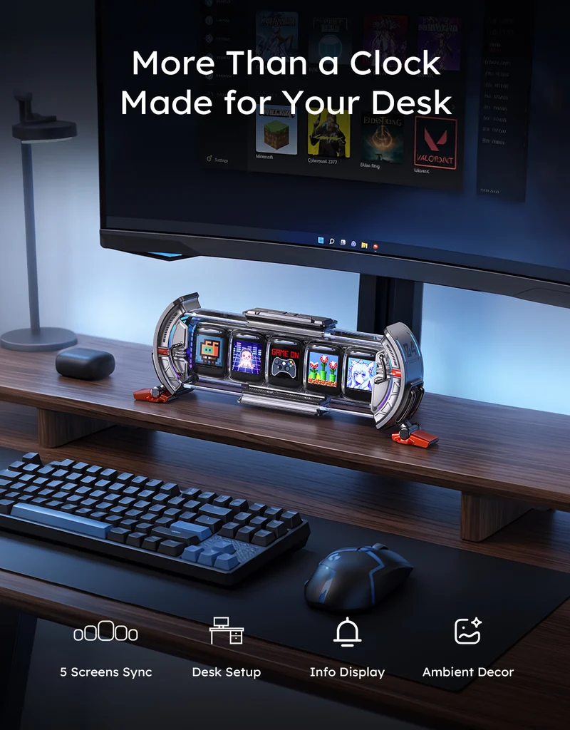 Divoom Times Gate + Tiivoo-2 Summer Desk Setup Bundle