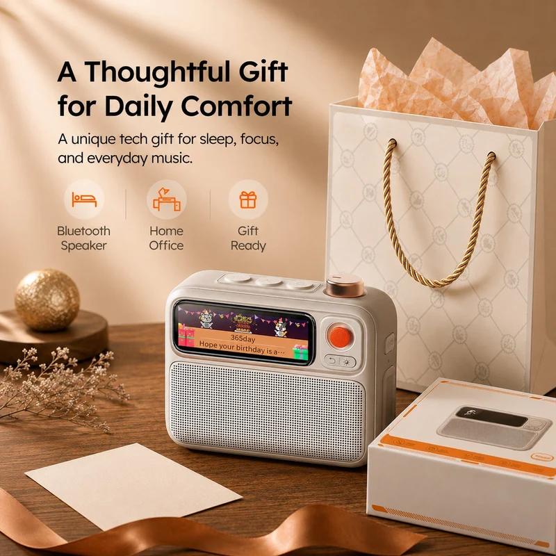Divoom FlowToo Premium Bedside Speaker & Smart Sleep Clock