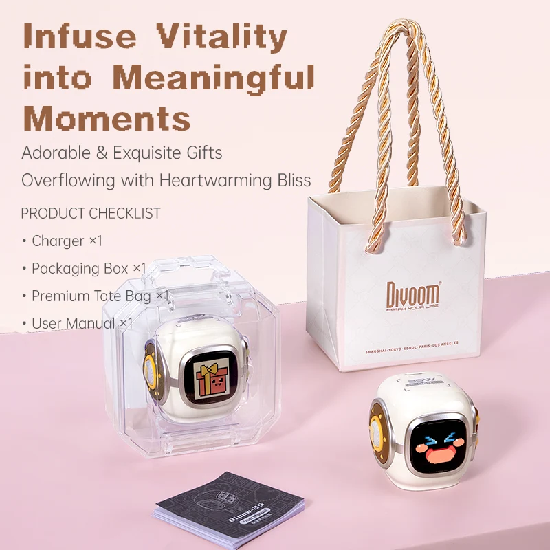Divoom Dipow 35W GaN Fast Charger with Pixel Display