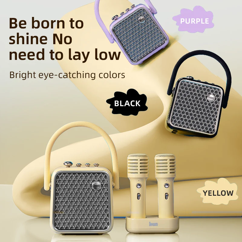 Divoom SongBird-SE Portable Bluetooth Speaker for Singing and Recording