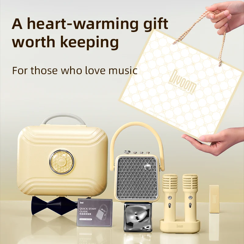 Divoom SongBird-SE Portable Bluetooth Speaker for Singing and Recording