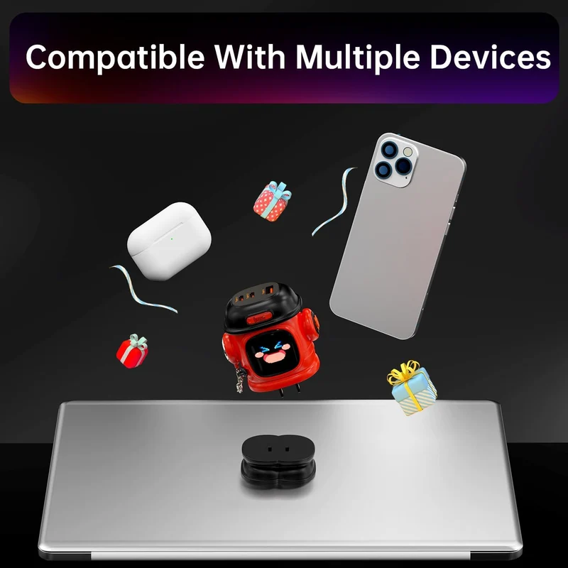 Divoom Dipow-65W Multi-Socket Fast Charger with Pixel Display