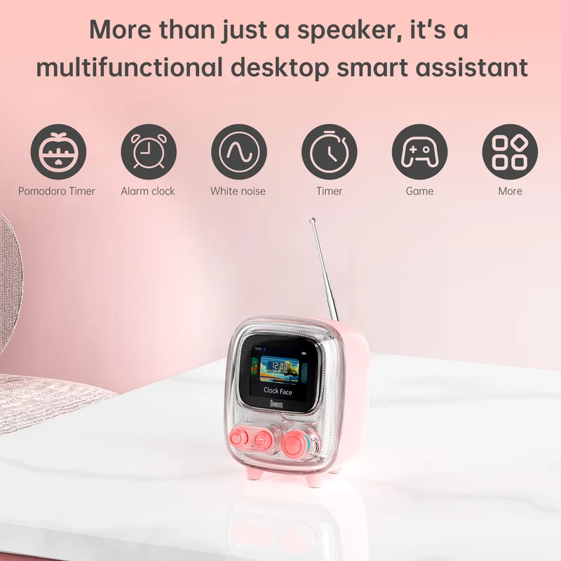 Divoom Tiivoo-2 Retro Pixel Bluetooth Speaker with Photo Album Display
