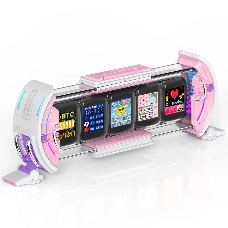 Divoom Times Gate Pixel Art Info Display with 5 Smart LCD Screens
