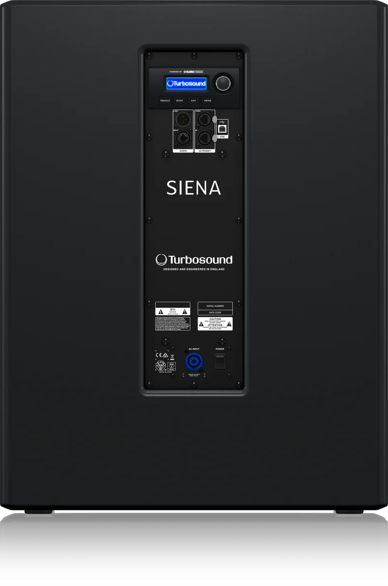 Turbosound TSP118B-AN 3000 Watt 18" Powered Subwoofer with Klark Teknik DSP Technology and ULTRANET Networking - DEMO