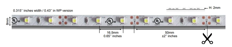 Ruban lumineux DEL NUT30 Blanc 5 Mètres