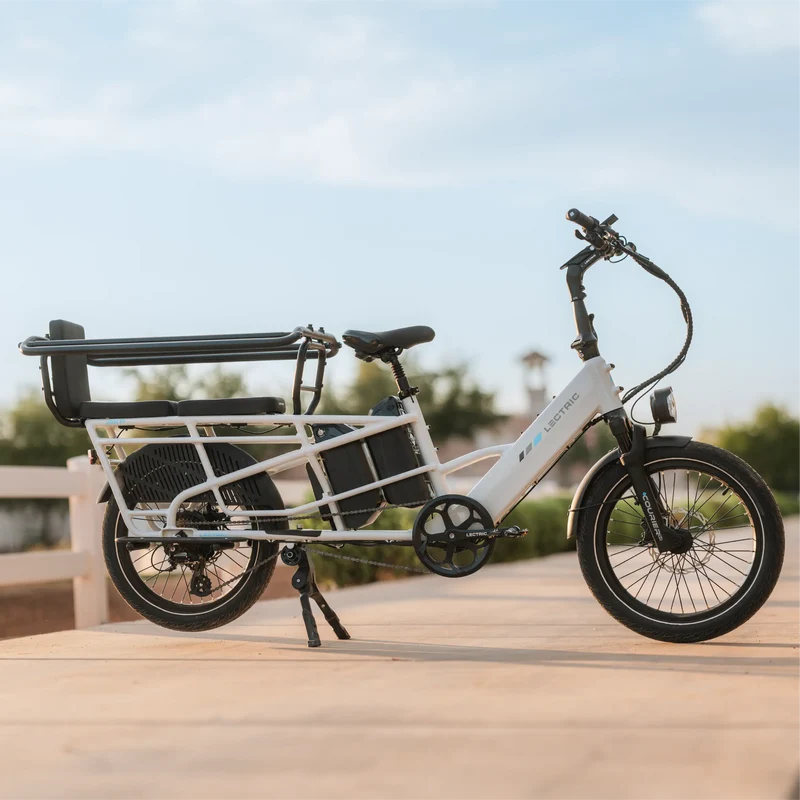 XPedition2 Stratus White Long-Range Dual-Battery + FREE Running Boards, Cushions, Elite Headlight, Suspension Seat Post, Orbitor, Fast Charger ($694 Value)