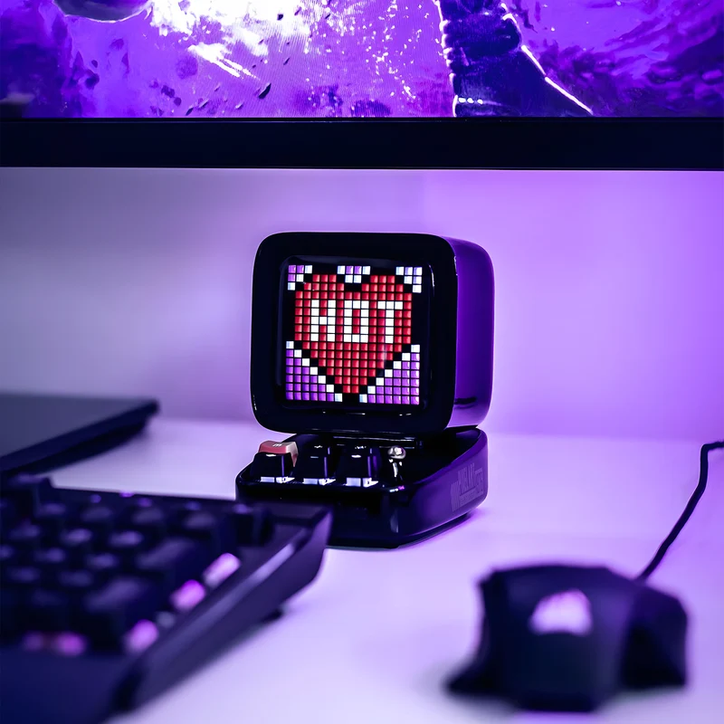 Divoom Ditoo-Pro Retro Pixel Art Bluetooth Speaker with DIY LED Display