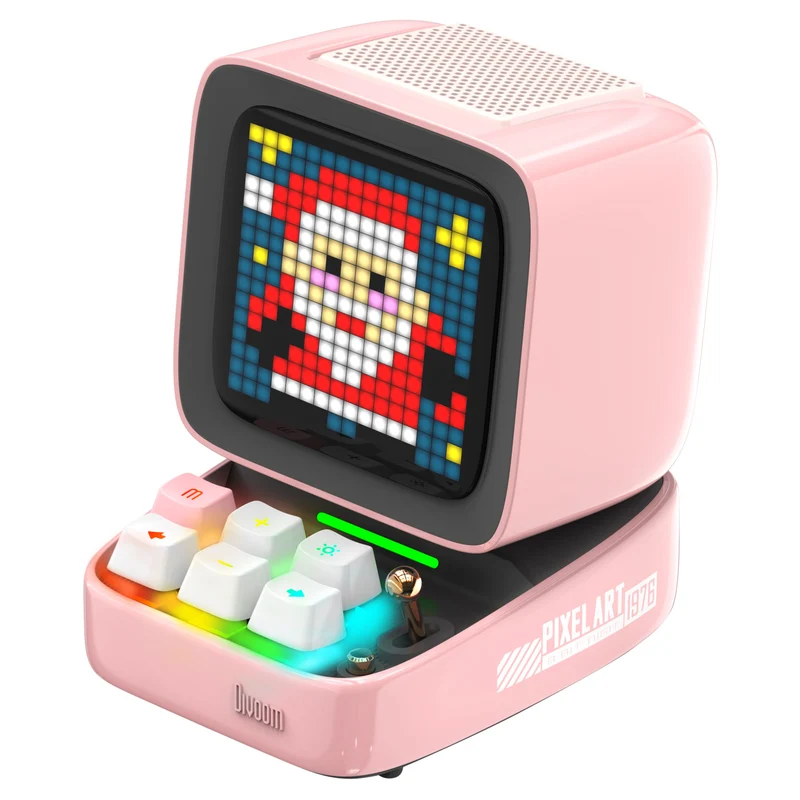 Divoom Ditoo-Pro Retro Pixel Art Bluetooth Speaker with DIY LED Display