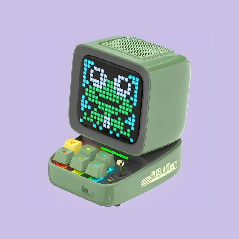 Divoom Ditoo-Pro Retro Pixel Art Bluetooth Speaker with DIY LED Display