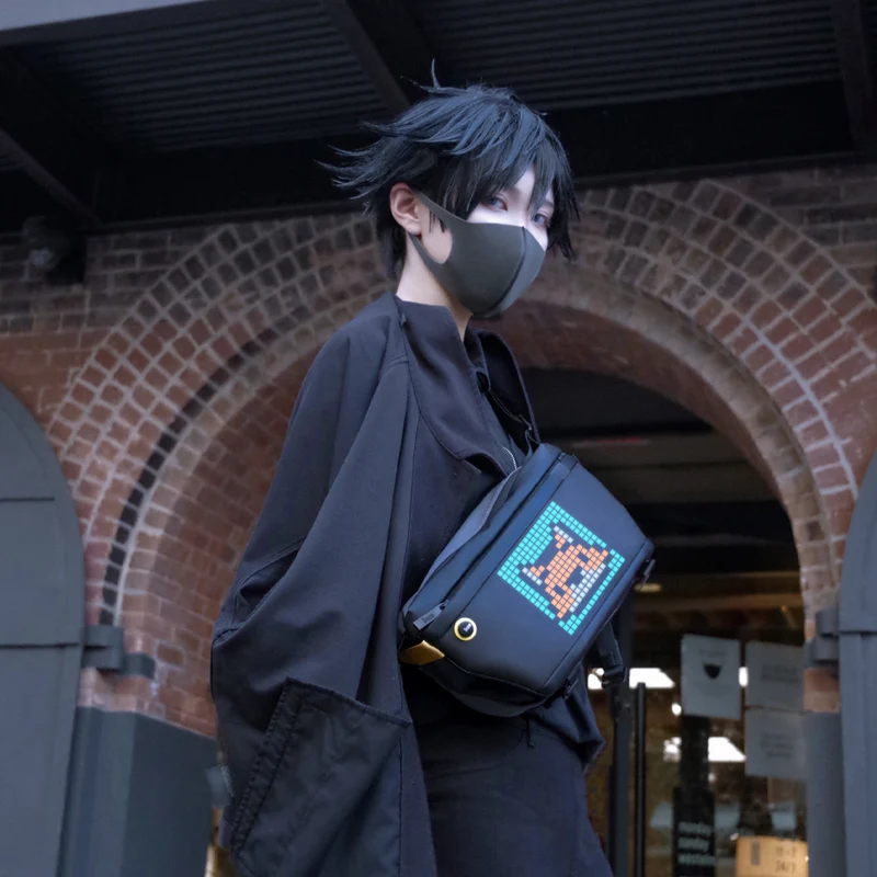 Divoom Pixoo Sling Bag with Pixel Art LED Display Panel