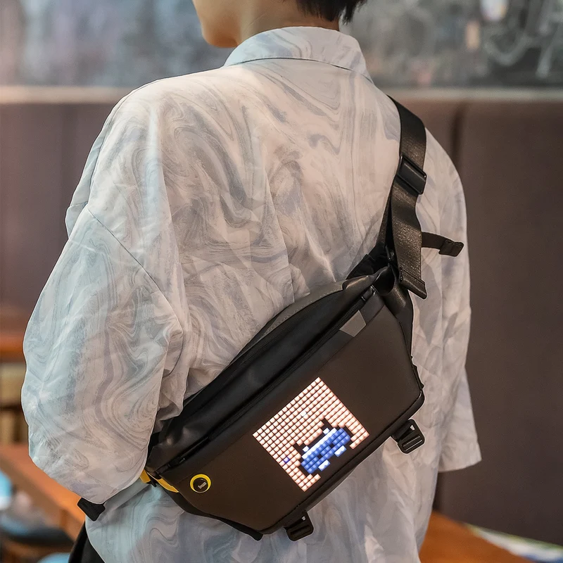 Divoom Pixoo Sling Bag with Pixel Art LED Display Panel