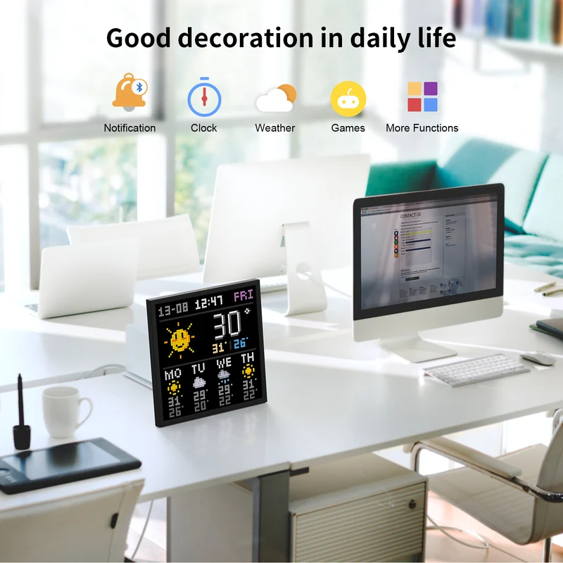 Divoom Pixoo-64Ⅱ WiFi 64x64 Pixel Art LED Display & Social Media Counter