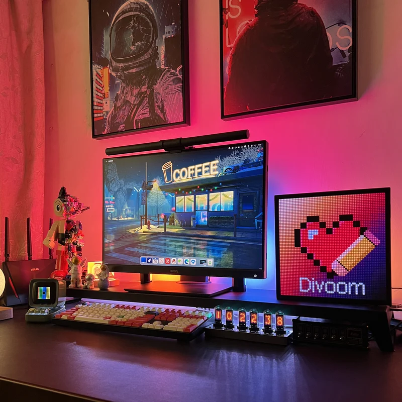 Divoom Pixoo-64Ⅱ WiFi 64x64 Pixel Art LED Display & Social Media Counter