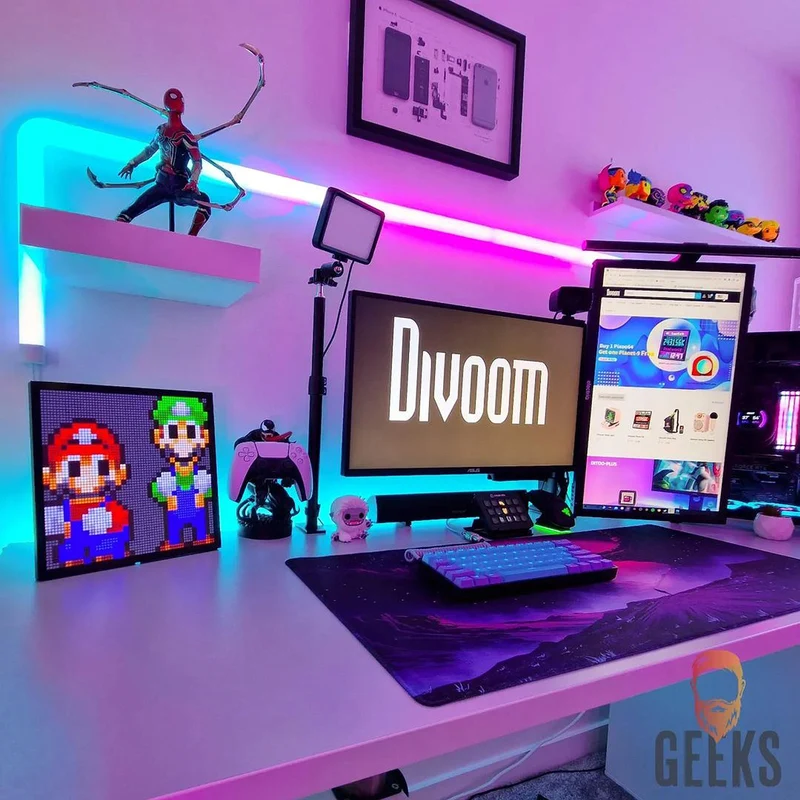 Divoom Pixoo-64Ⅱ WiFi 64x64 Pixel Art LED Display & Social Media Counter