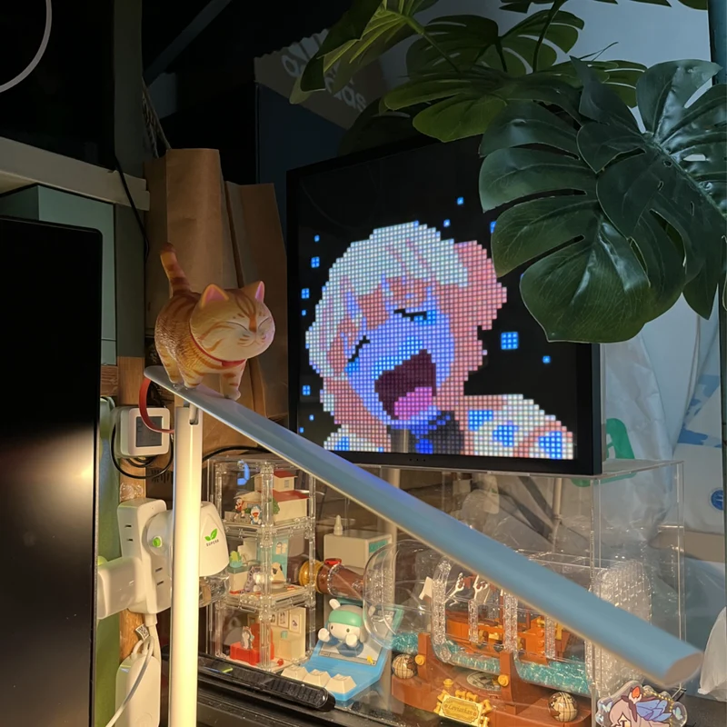 Divoom Pixoo-64Ⅱ WiFi 64x64 Pixel Art LED Display & Social Media Counter