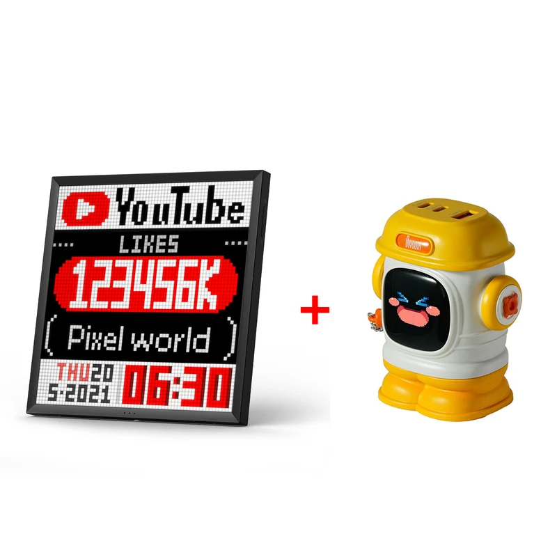 Divoom Pixoo-64Ⅱ WiFi 64x64 Pixel Art LED Display & Social Media Counter